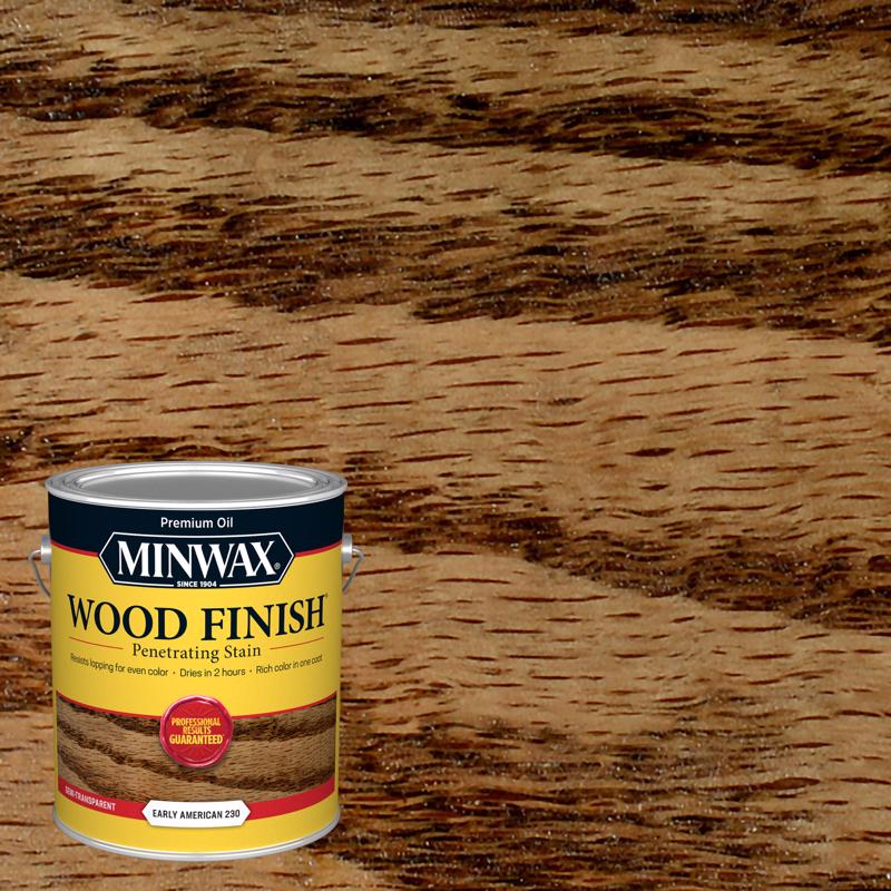 Minwax Wood Finish Semi-Transparent Early American Oil-Based Penetrating Wood Stain 1 gal 710780000, Pack of 2