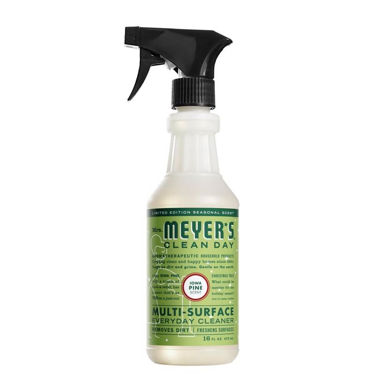 Mrs. Meyer's Clean Day Iowa Pine Scent Organic Multi-Surface Cleaner Liquid Spray 16 oz 17424, Pack of 6