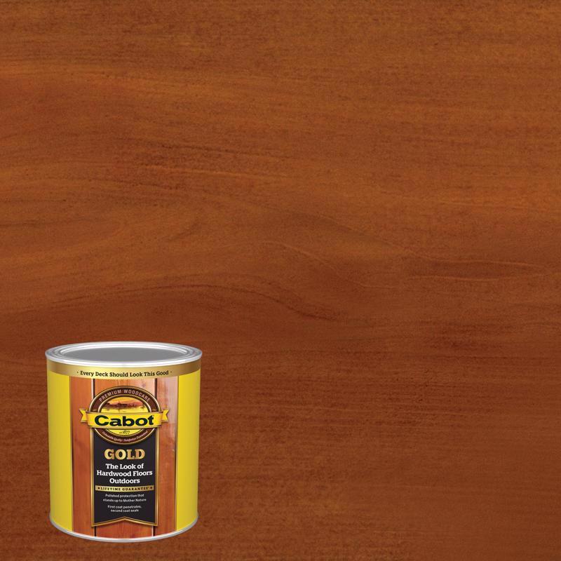 Cabot Gold Satin Sunlit Walnut Deck Varnish 1 qt 140.0003471.005, Pack of 4