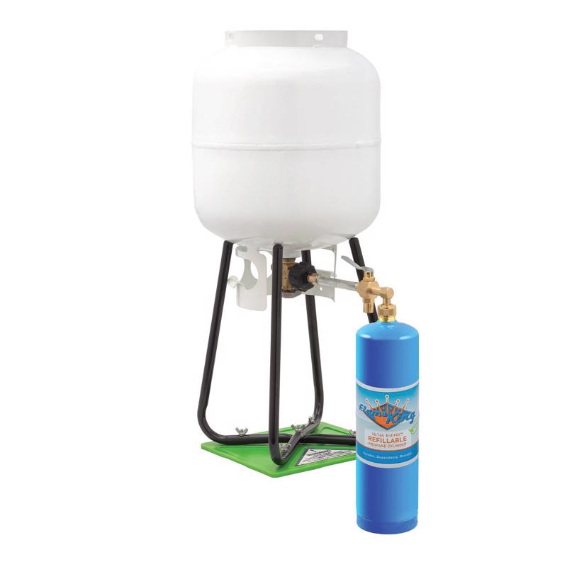 Flame King 14 in. L X 5 in. W 14.1 oz Propane Cylinder Steel 1 pc Propane YSN1LBKT14