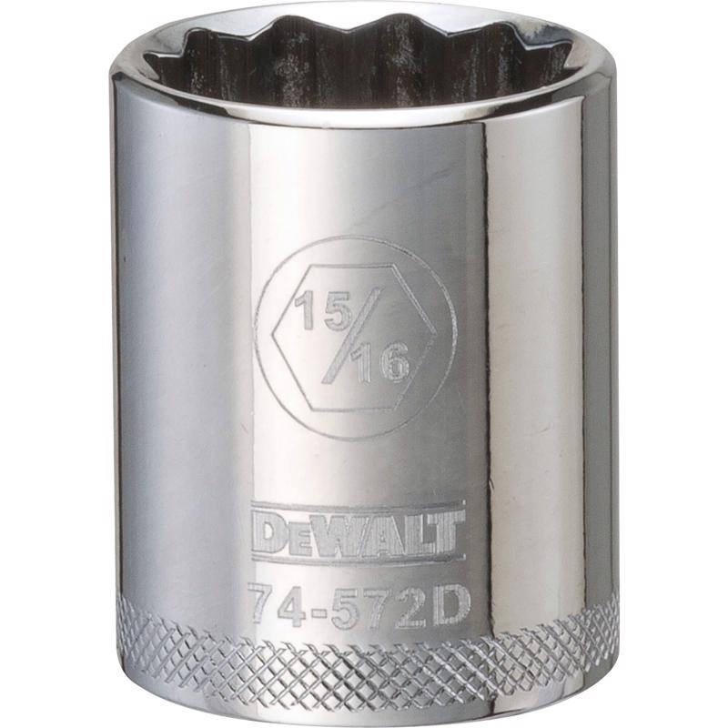 DeWalt 15/16 in. X 1/2 in. drive SAE 12 Point Socket DWMT74572OSP 1 pc