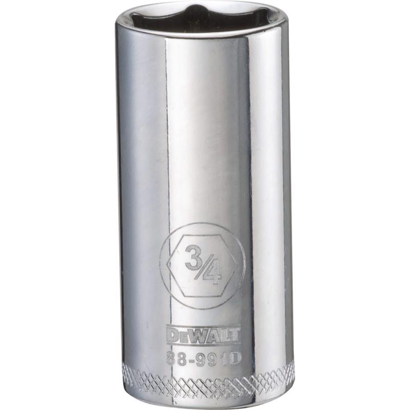 DeWalt 3/4 in. X 3/8 in. drive SAE 6 Point Deep Socket DWMT88991OSP 1 pc