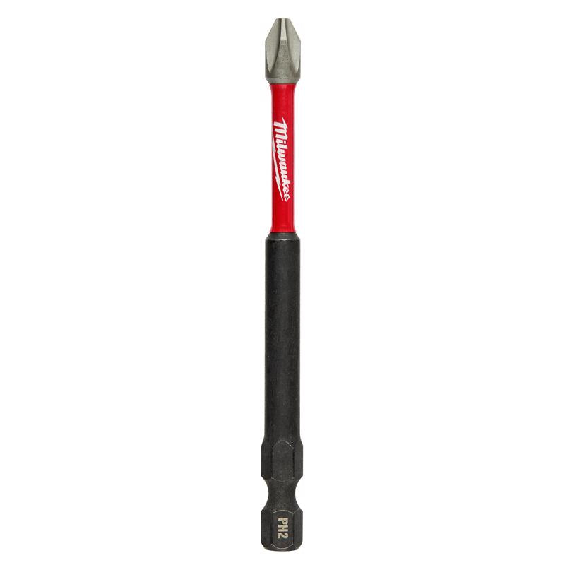 Milwaukee Shockwave Phillips PH2 Sizes X 3-1/2 in. L Power Bit Alloy Steel 48-32-4791 25 pc, Case of 25