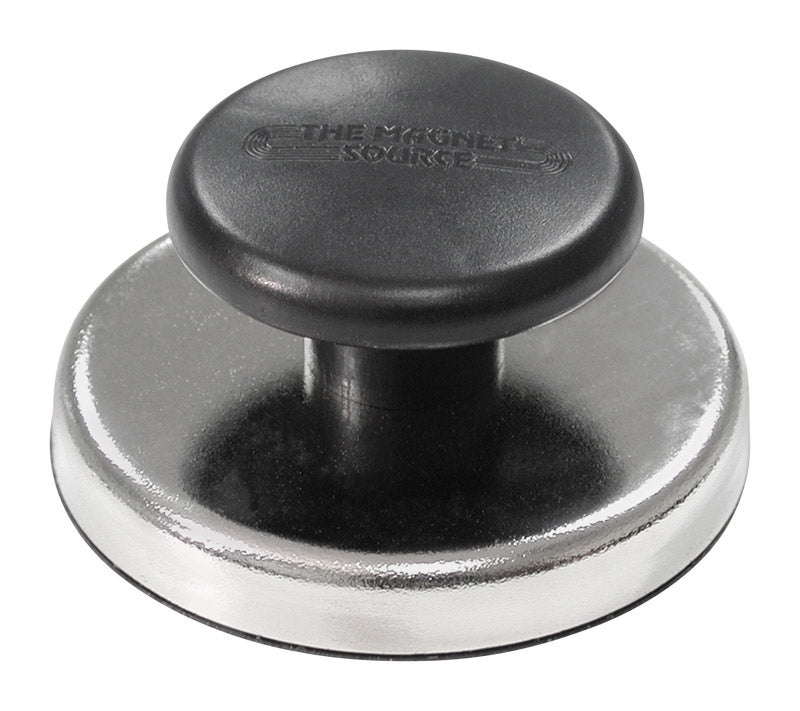 Magnet Source 1.25 in. L X 2.65 in. W Black Knob Magnet 25 lb. pull 07505 1 pc