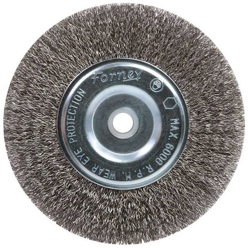 Forney 6 in. Crimped Wire Wheel Brush Metal 6000 rpm 72745 1 pc