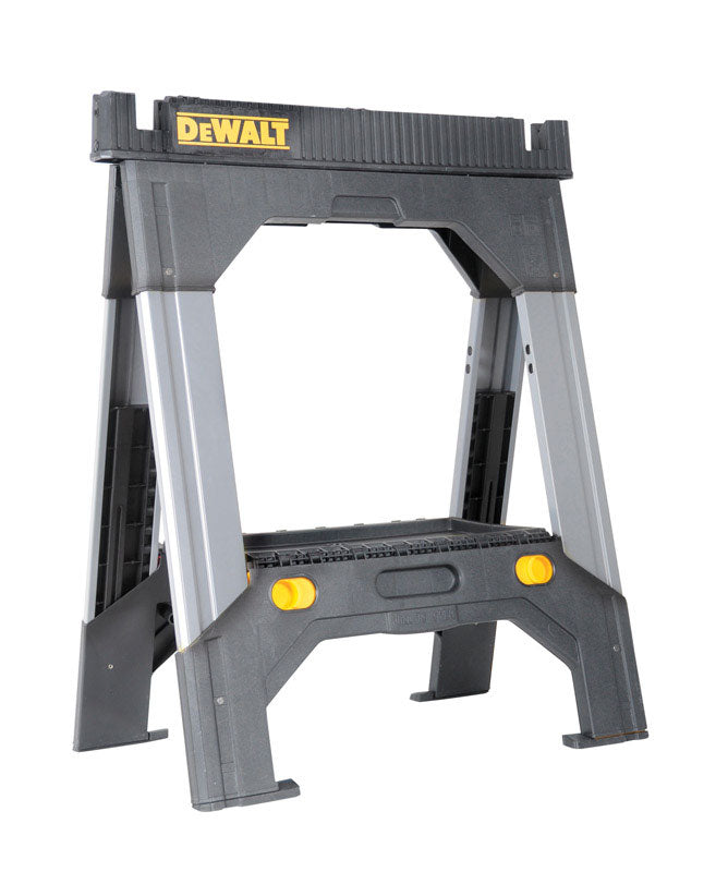 DeWalt 32-11/16 in. H X 27-3/16 in. W Adjustable Folding Sawhorse 2500 lb DWST11031 1 pc