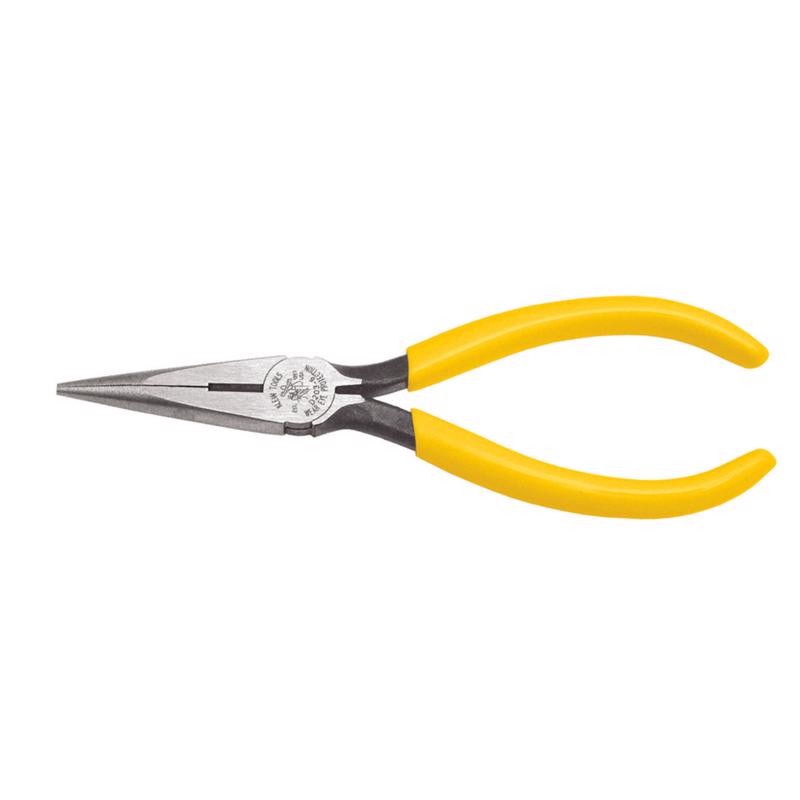 Klein Tools 6.67 in. Plastic/Steel Long Nose Side Cutting Pliers D2036
