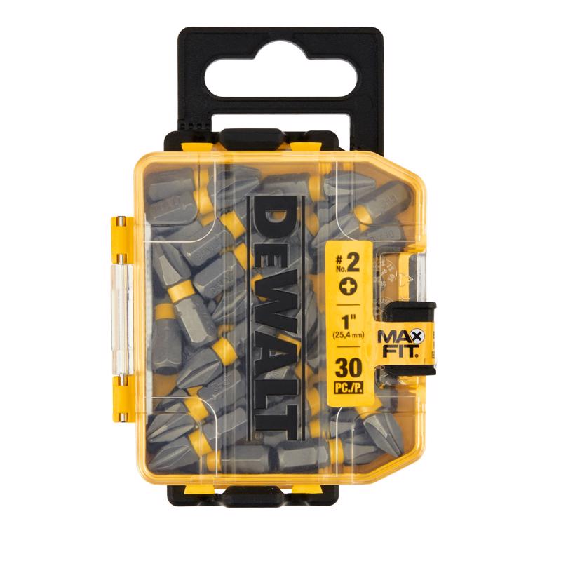 DeWalt Max Fit Phillips #2 X 1 in. L Insert Bit S2 Tool Steel DWA1PH2MF30 30 pc