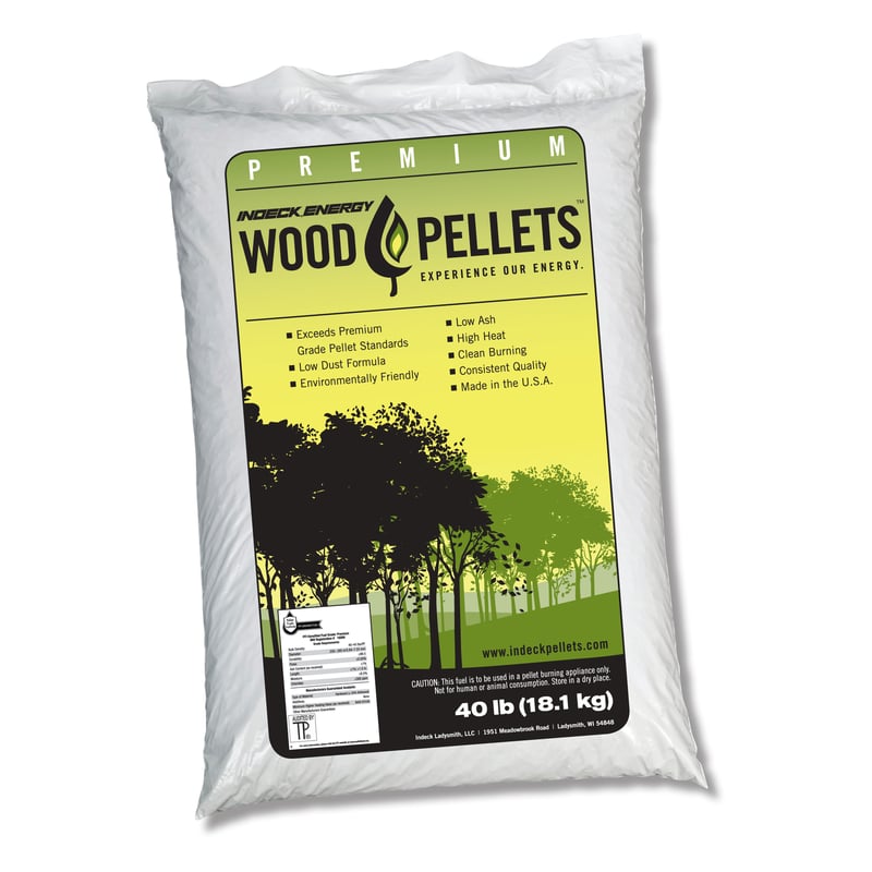 Indeck Energy Hardwood Wood Pellet Fuel 40 lb ILPF 03, Pack of 50