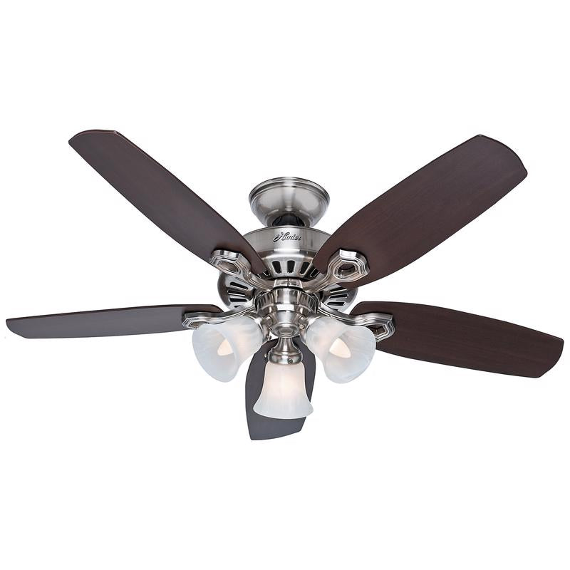 Hunter Builder 42 in. Brushed Nickel LED Indoor Ceiling Fan 52106