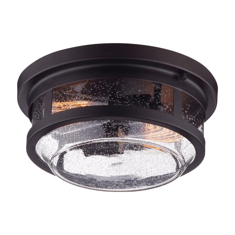 Globe Electric Wolfe Switch Natural Bronze Dimmable Outdoor Light Fixture Hardwired 44263