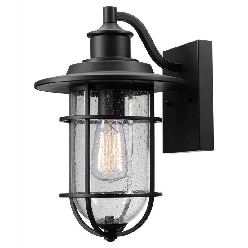 Globe Electric Vintage 1-Light Natural Black Turner Wall Sconce 44308