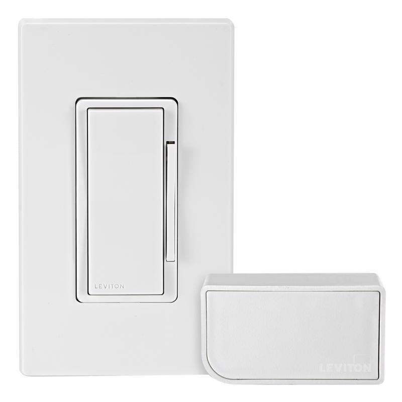 Leviton Decora White Toggle Smart-Enabled Dimmer Switch w/Remote Control & Smart Bridge DNKIT-1RW 1 pk