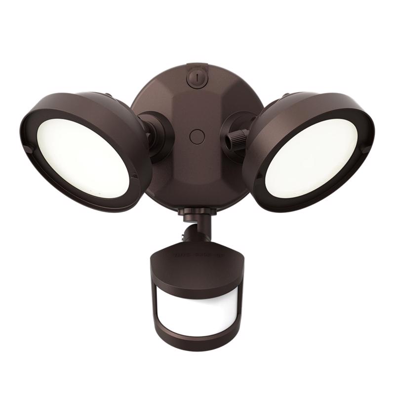 Halo Motion-Sensing Hardwired LED Bronze Floodlight TGS2S402MRRB