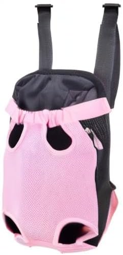 Dog Carrier Pink Legs Out Front Pet Carrier Backpack Comfortable Puppy Bag with Shoulder Strap and Sling for Travel Hiking Camping Outdoor