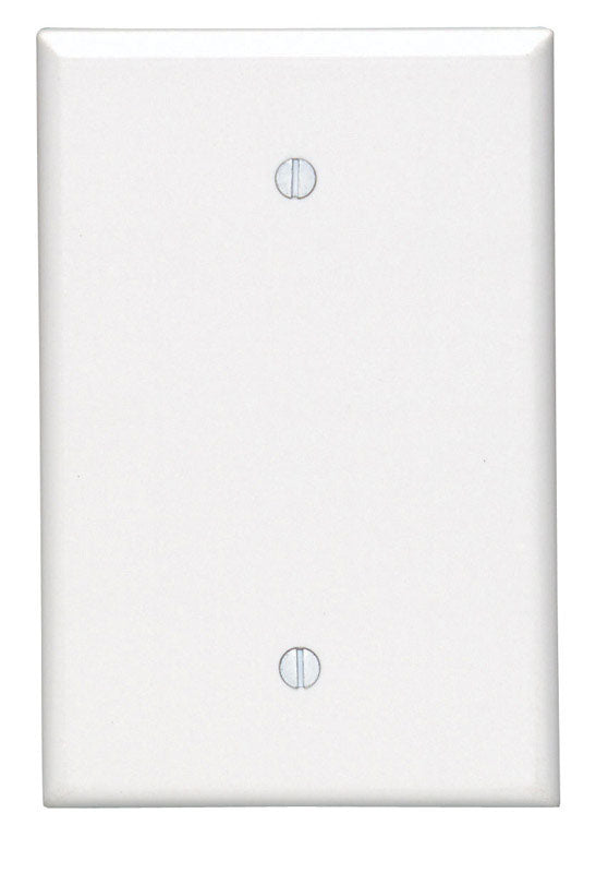 Leviton White 1 gang Thermoset Plastic Blank Wall Plate 88114-000 1 pk, Pack of 25