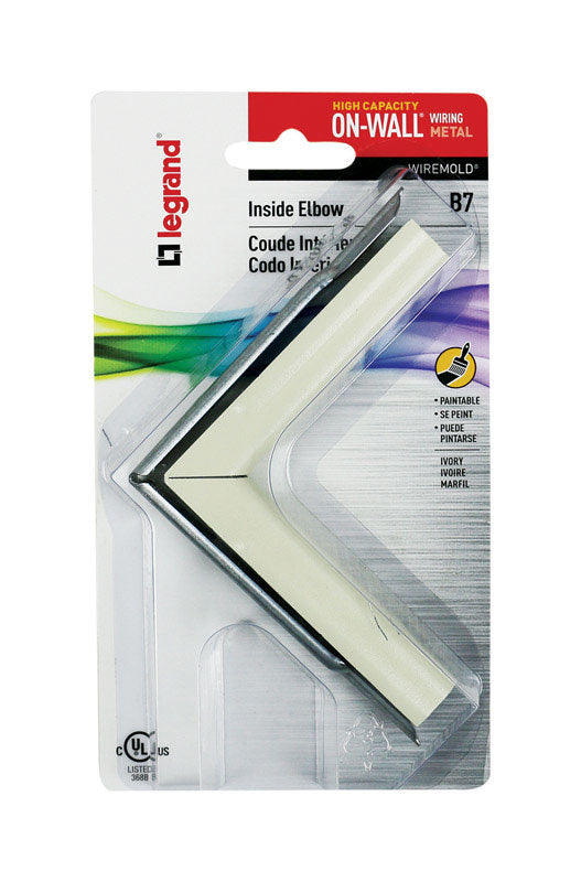 Legrand On-Wall 3.31 in. L Inside Elbow 1 pk, Pack of 5