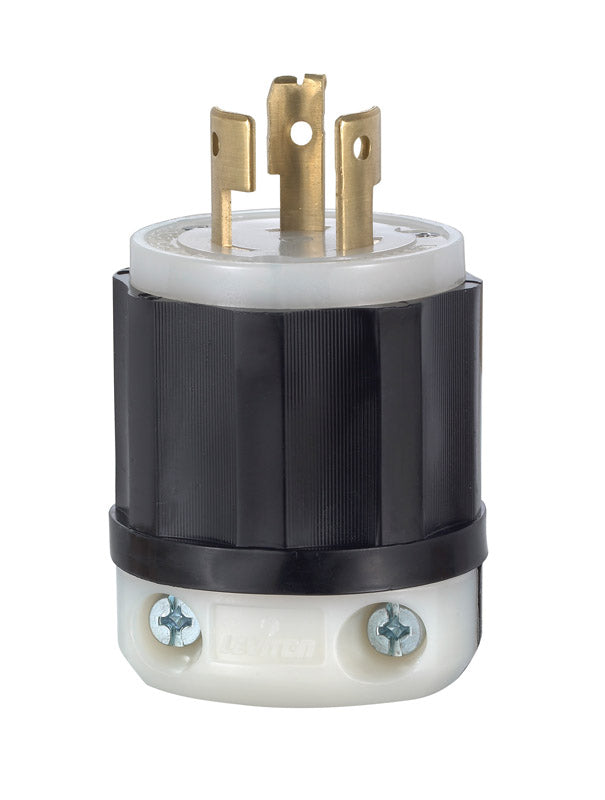 Leviton Industrial Nylon Non-Grounding Plug Non-NEMA 16-10 AWG 3 Pole 3 Wire 09965-0PC