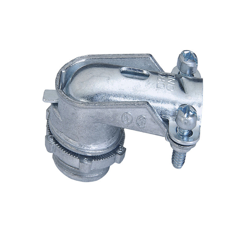 Sigma Engineered Solutions ProConnex 1/2 in. D Die-Cast Zinc Squeeze Connector For AC, MC and FMC 55804 25 pk