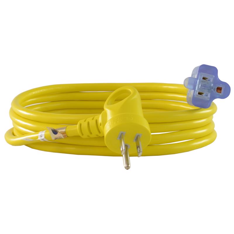Conntek Indoor or Outdoor 9 ft. L Yellow Extension Cord 16/3 SJTW 24161-108