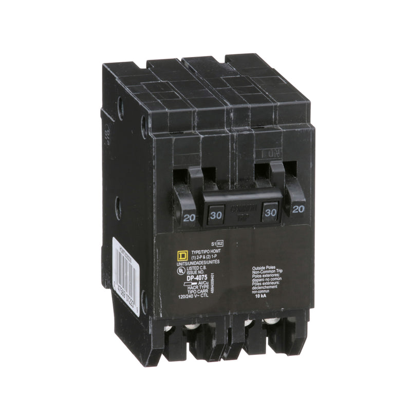 Square D HomeLine 30 amps Tandem 2-Pole Circuit Breaker HOMT2020230CP