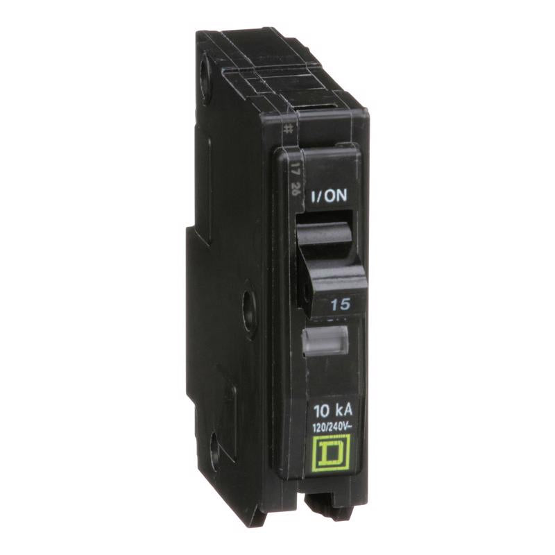 Square D QO 15 amps Plug In Single Pole Circuit Breaker QO115C