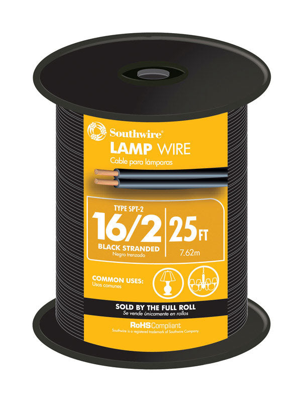 Southwire 16/2 300 V 25 ft. L Lamp Cord 55681821