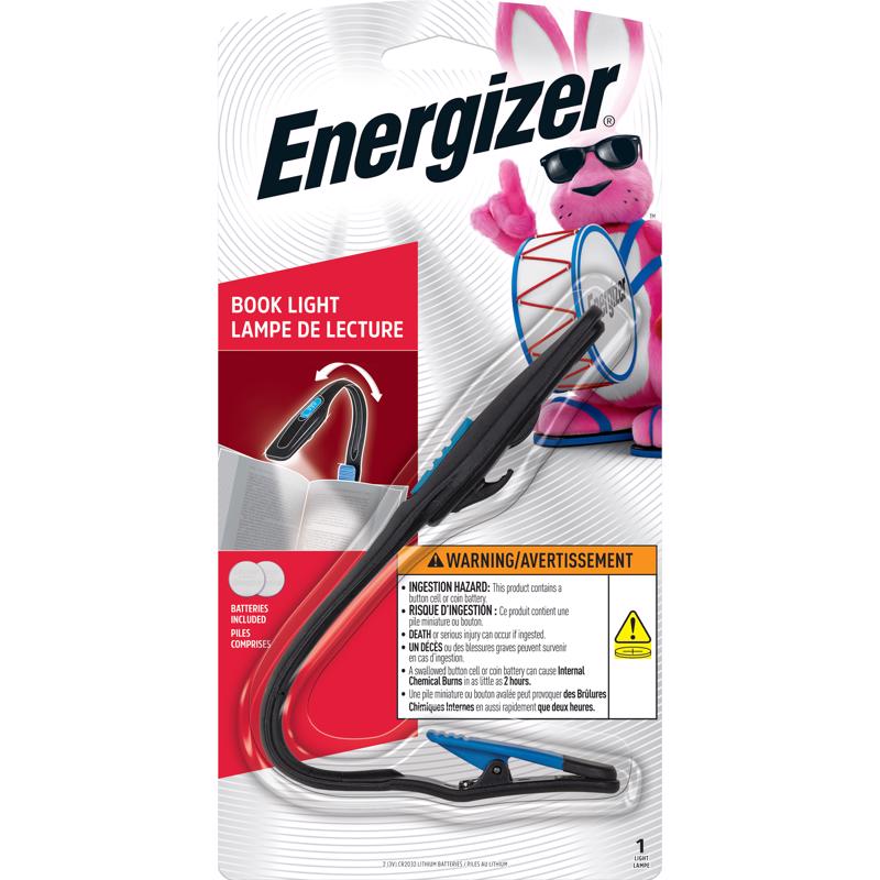 Energizer 11 lm Black/Yellow LED Clip Light CR2032 Battery FNL2BU1CS
