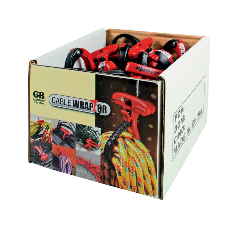 Gardner Bender 1-1/2 in. D X 1.5 in. L Black/Red Plastic Cable Organizer CW-T1RR50