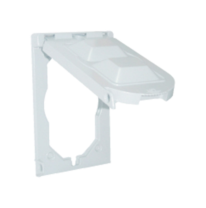 Sigma Engineered Solutions Rectangle Die-Cast Metal 1 gang 4.76 in. H X 3.01 in. W Multi-Use Cover 14146WH