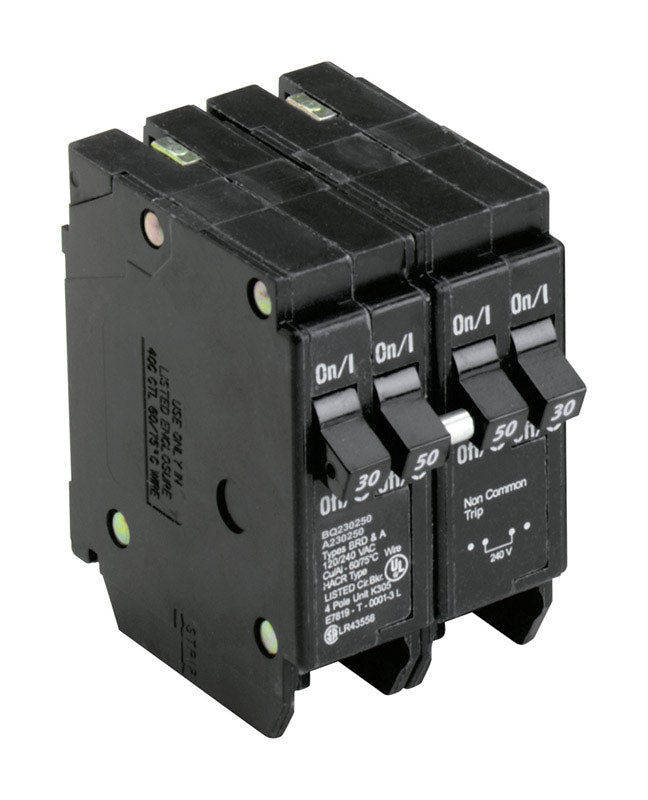 Eaton 30/50 amps Plug In 4-Pole Circuit Breaker BQ230250