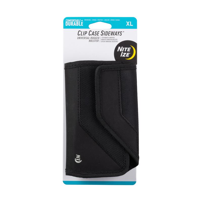 Nite Ize Clip Case Sideways Black This protective phone holster combines the ultra-durable materials CCSXL-03-01