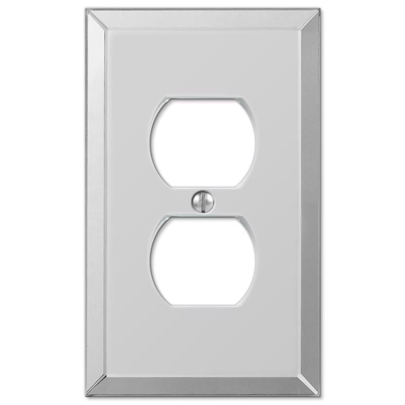 Amerelle Clear 1 gang Acrylic Duplex Wall Plate 66D 1 pk