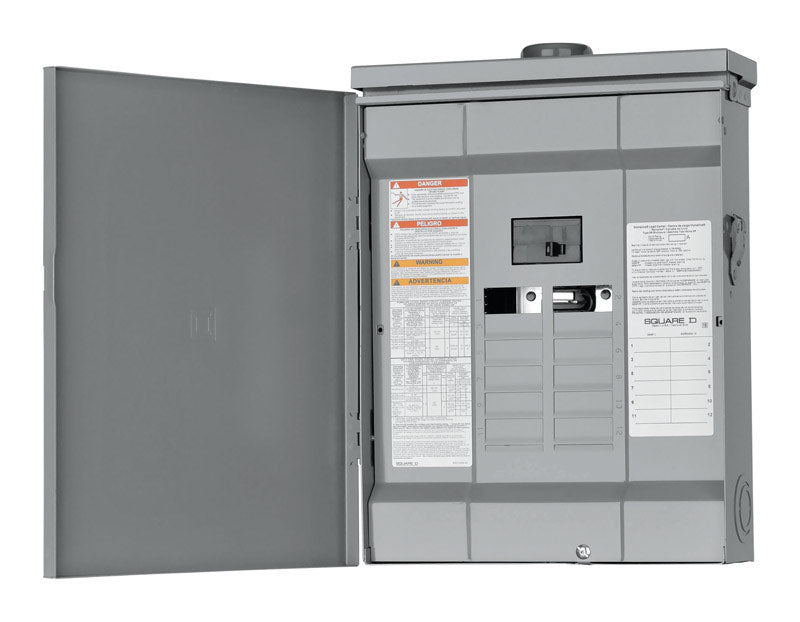 Square D HomeLine 100 amps 120/240 V 12 space 24 circuits Combination Mount Main Breaker Load Center HOM1224M100PRB