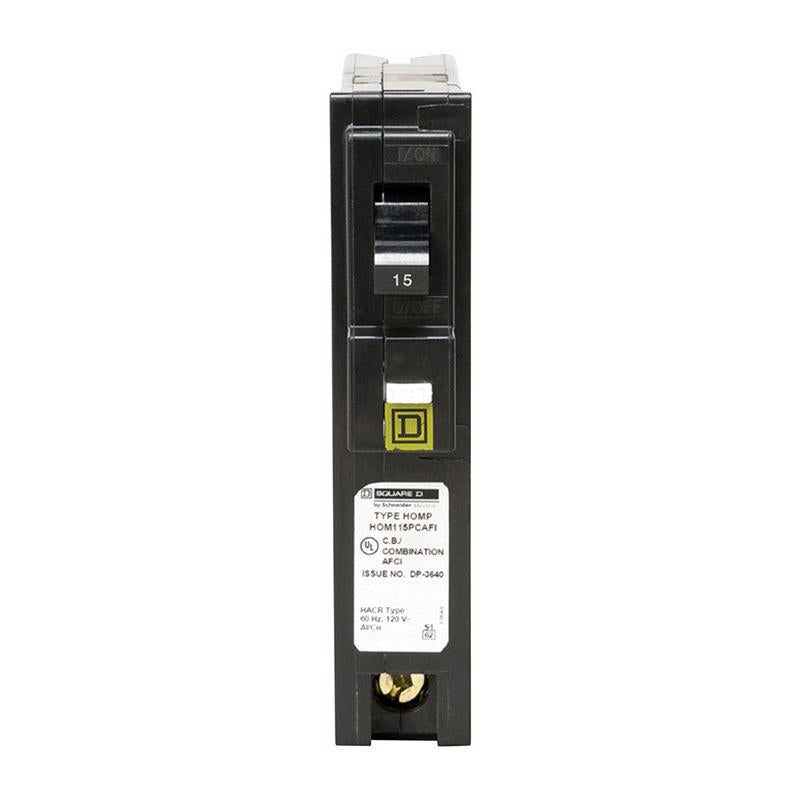 Square D HomeLine 15 amps Arc Fault Single Pole Circuit Breaker HOM115PCAFIC