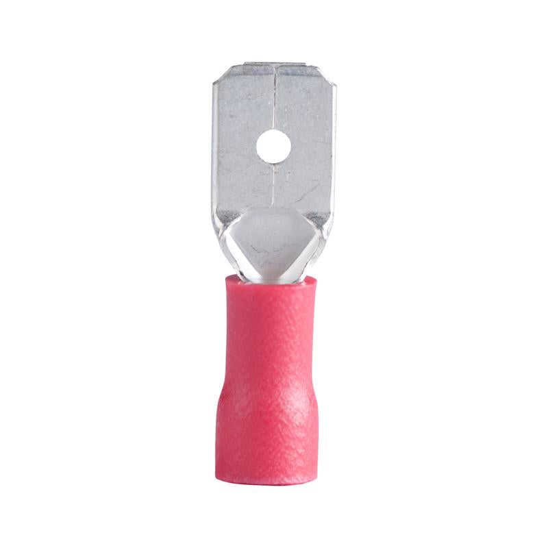 Gardner Bender 22-16 Ga. Insulated Wire Male Disconnect Red 21-146M 10 pk