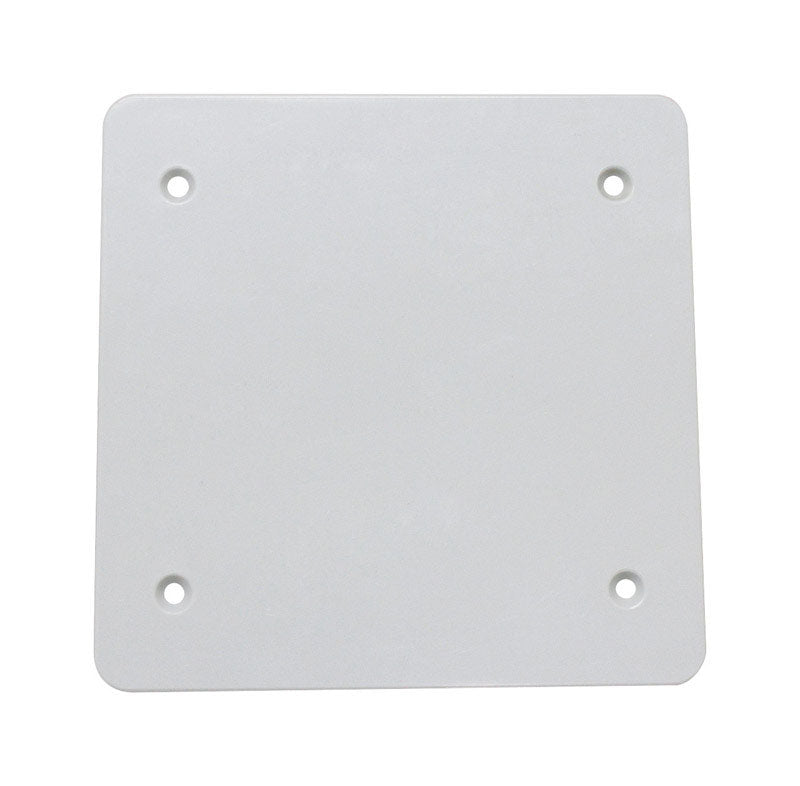 Sigma Engineered Solutions Square Plastic 2 gang 4.84 in. H X 4.84 in. W Flat Box Cover 14160WH