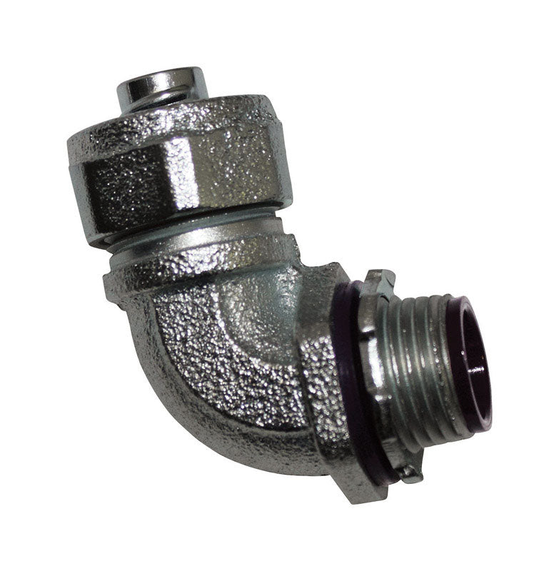 Sigma Engineered Solutions ProConnex 1 in. Zinc-Plated Iron 90 Degree Connector For Liquid Tight 1 45765