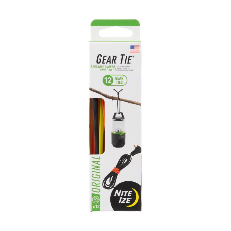 Nite Ize Gear Tie 12 in. L Assorted Twist Ties GTPP12-A1-R8 12 pk