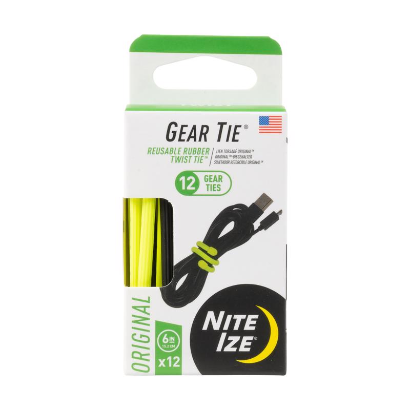 Nite Ize Gear Tie 6 in. L Assorted Twist Ties GTPP6-A1-R8 12 pk