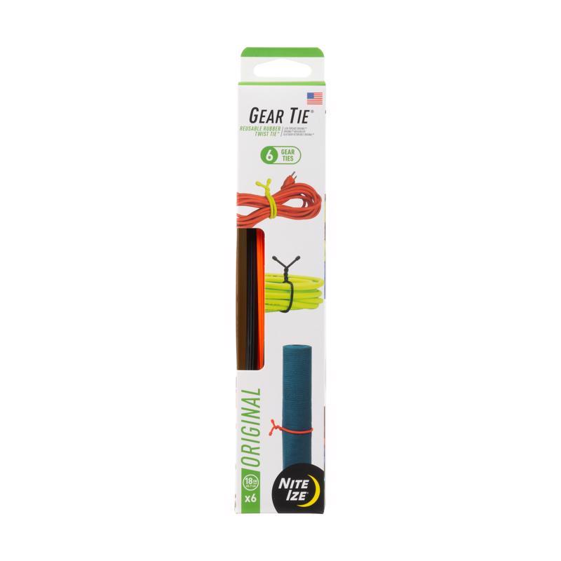 Nite Ize Gear Tie 18 in. L Assorted Twist Ties GTPP18-A1-R8 6 pk