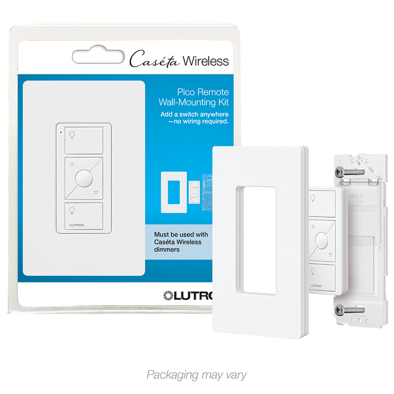 Lutron Pico Push Button Smart-Enabled Switch & Receptacle White PJ2W-3BRL-WH-R 1 pk