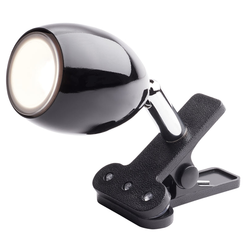 Newhouse Lighting Joe 4 in. Black Mini Clip-On Lamp NHCLP-JO-BK