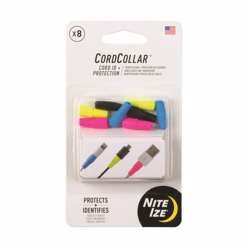 Nite Ize CordCollar 0.82 in. L Assorted Silicone Cord Identification and Protection Kit GCC-A1-8R7