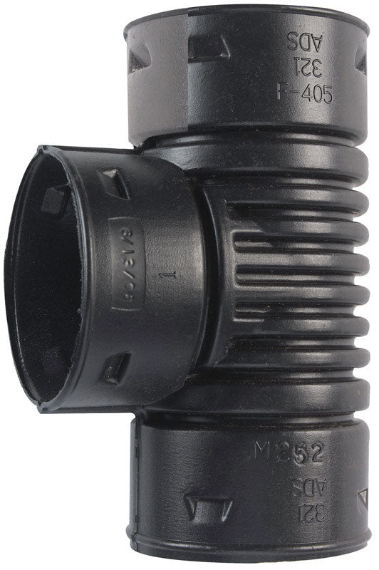 Advanced Drainage Systems 3 in. Snap X 3 in. D Snap Polyethylene 8 in. Tee 0321AA 1 pk