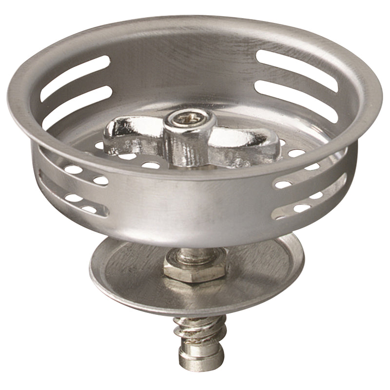 Plumb Pak 3-1/2 in. D Silver Stainless Steel Strainer Basket PP820-34