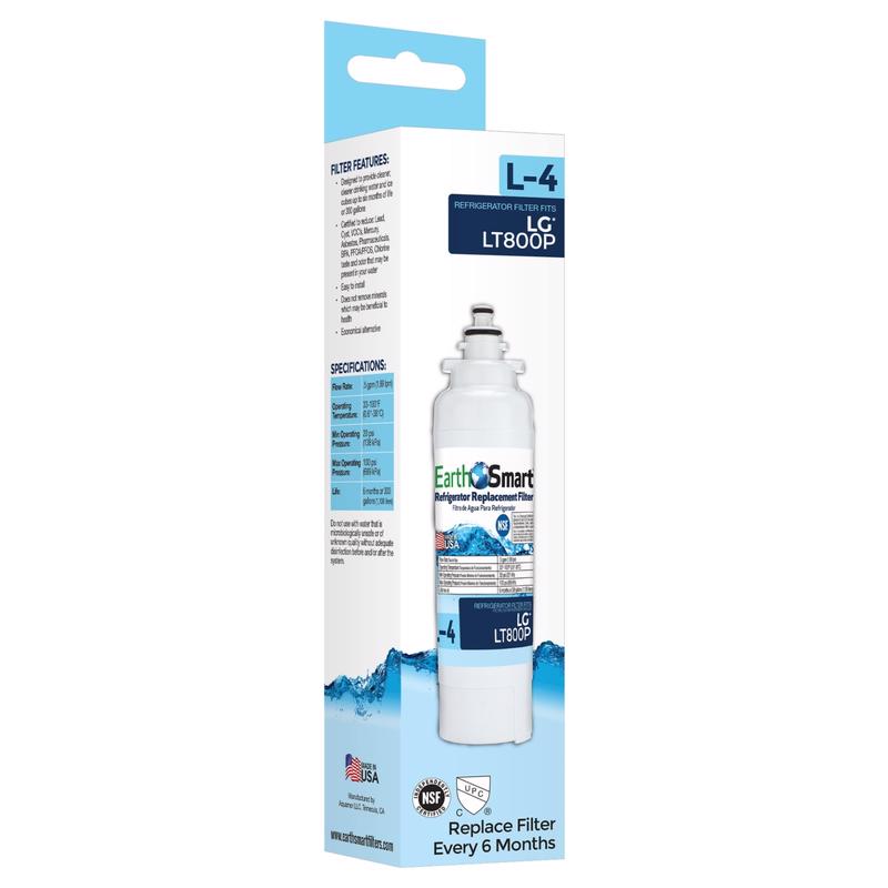 EarthSmart L4 Refrigerator Replacement Filter For LG LT800P 102645