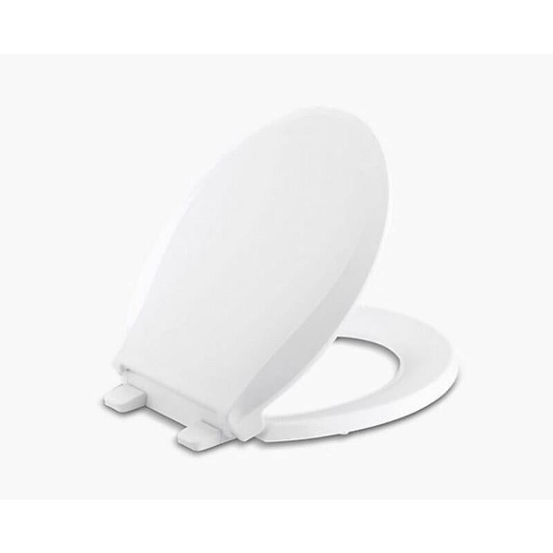 Kohler Cachet Slow Close Round White Plastic Toilet Seat 4639-RL-0
