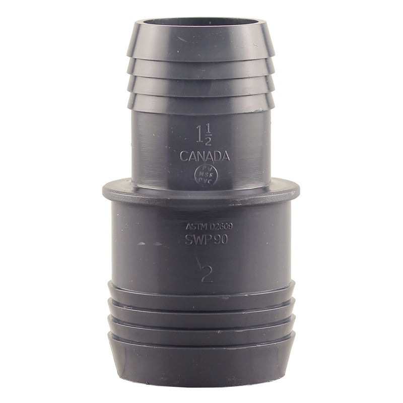 Boshart Industries PVC Reducing Coupling, 2 in. Insert x 1-1/2 in. Insert, UPPRC-2015