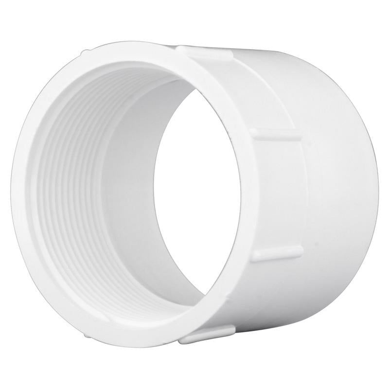 Charlotte Pipe Schedule 40 1-1/4 in. Hub X 1-1/4 in. FPT PVC Adapter PVC001010600 1 pk